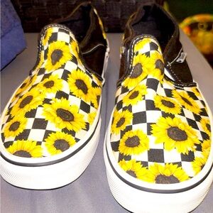Sunflower Checkered Women’s Vans
